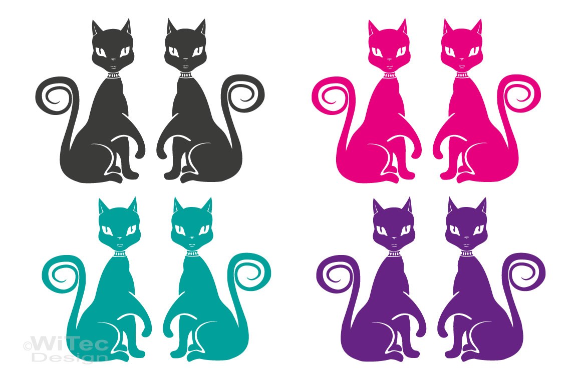 Ciieeo 4 Stück Cat-eye- Hut Katzenauge-aufkleber Applikation Für