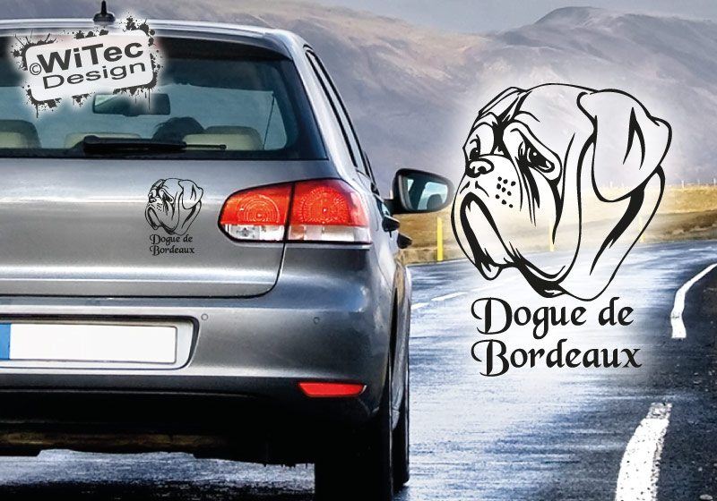 Bordeaux Dogge Autoaufkleber Name Auto Aufkleber Hundeaufkleber