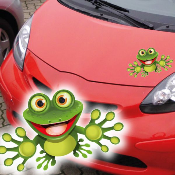 Autoaufkleber Sticker Achtung Frosch, Aufkleber Kontur, Diverses