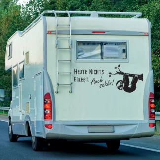 Wohnmobil Aufkleber Zuhause ist da wo wir parken Camper