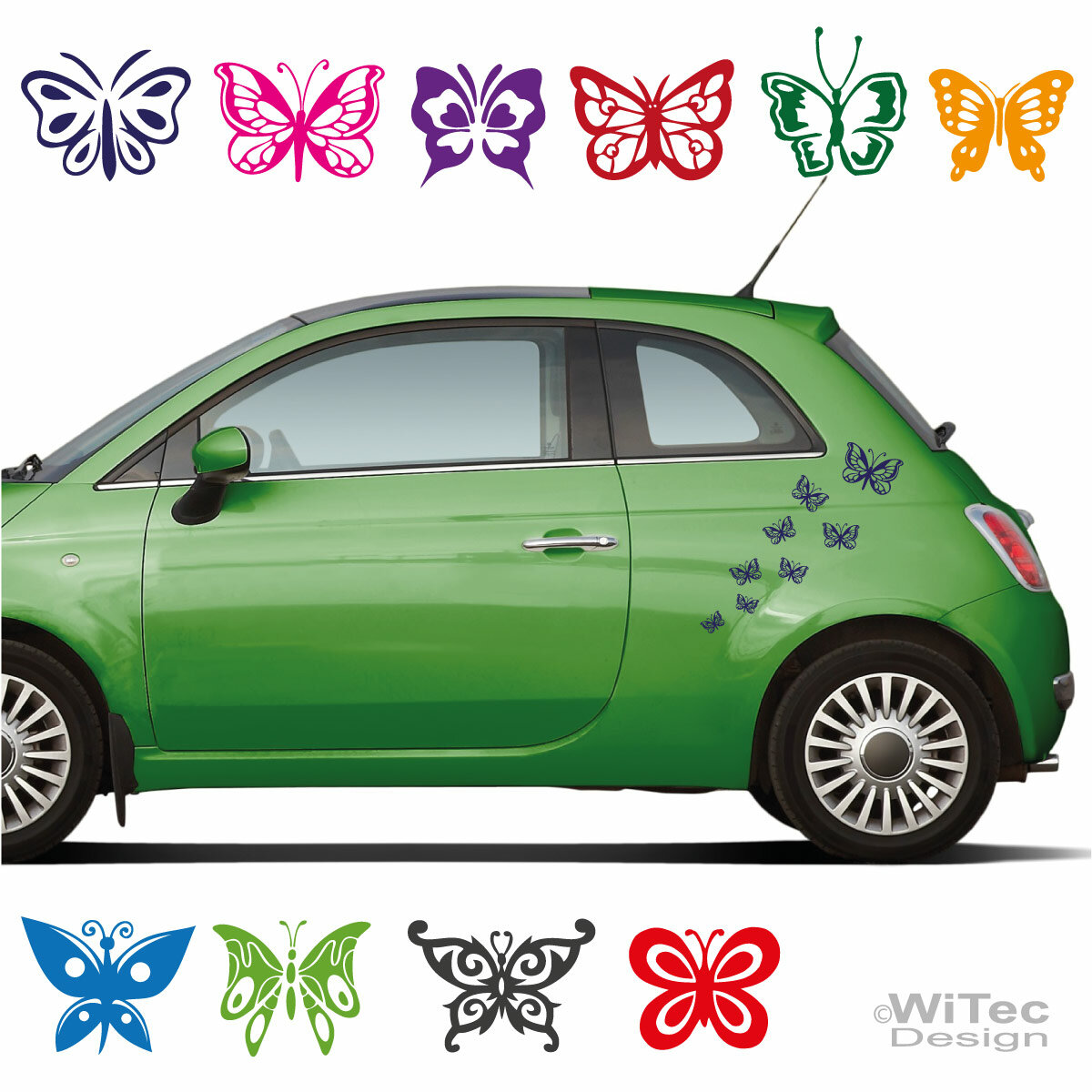 Fliegender Schmetterling Auto Charm, Schmetterling Auto Rückspiegel Ornament  - .de