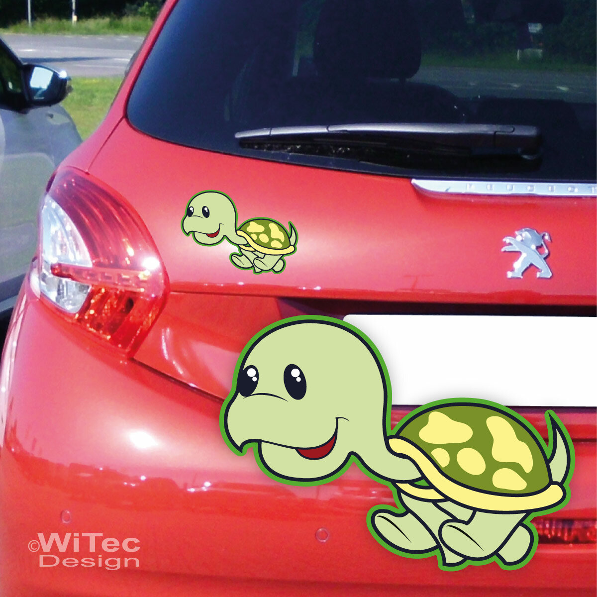 Autoaufkleber Turtle Schildkröte Be Happy! Auto Aufkleber Sticker Tattoo  A1179