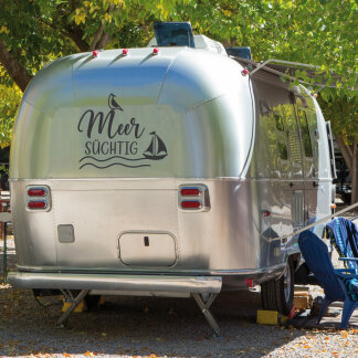 Wohnmobil Aufkleber Meer Süchtig