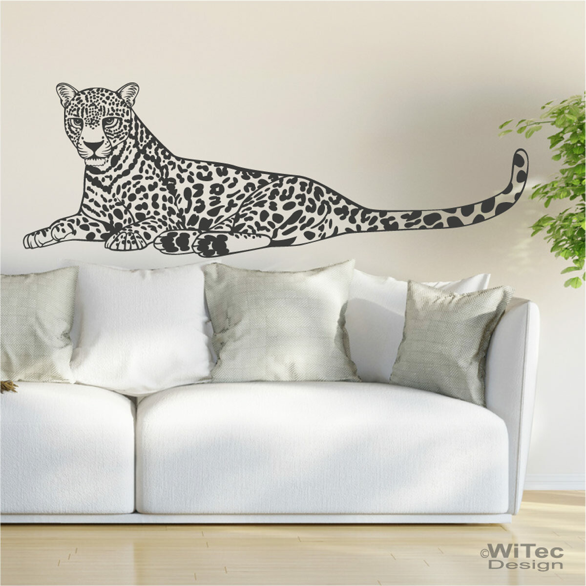3D-Wandtattoo Leopard in Südafrika entdecken - Wandsticker M1032